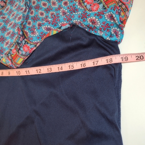 New Directions Women's Colorful Mix Print Scarf Dress Size (L) - Picture 8 of 10